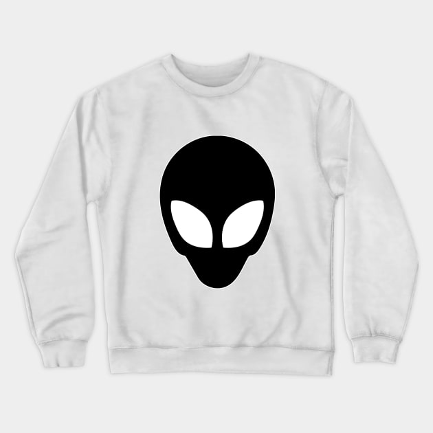 We Are Not Alone - Black Alien Crewneck Sweatshirt by CanaryKeet